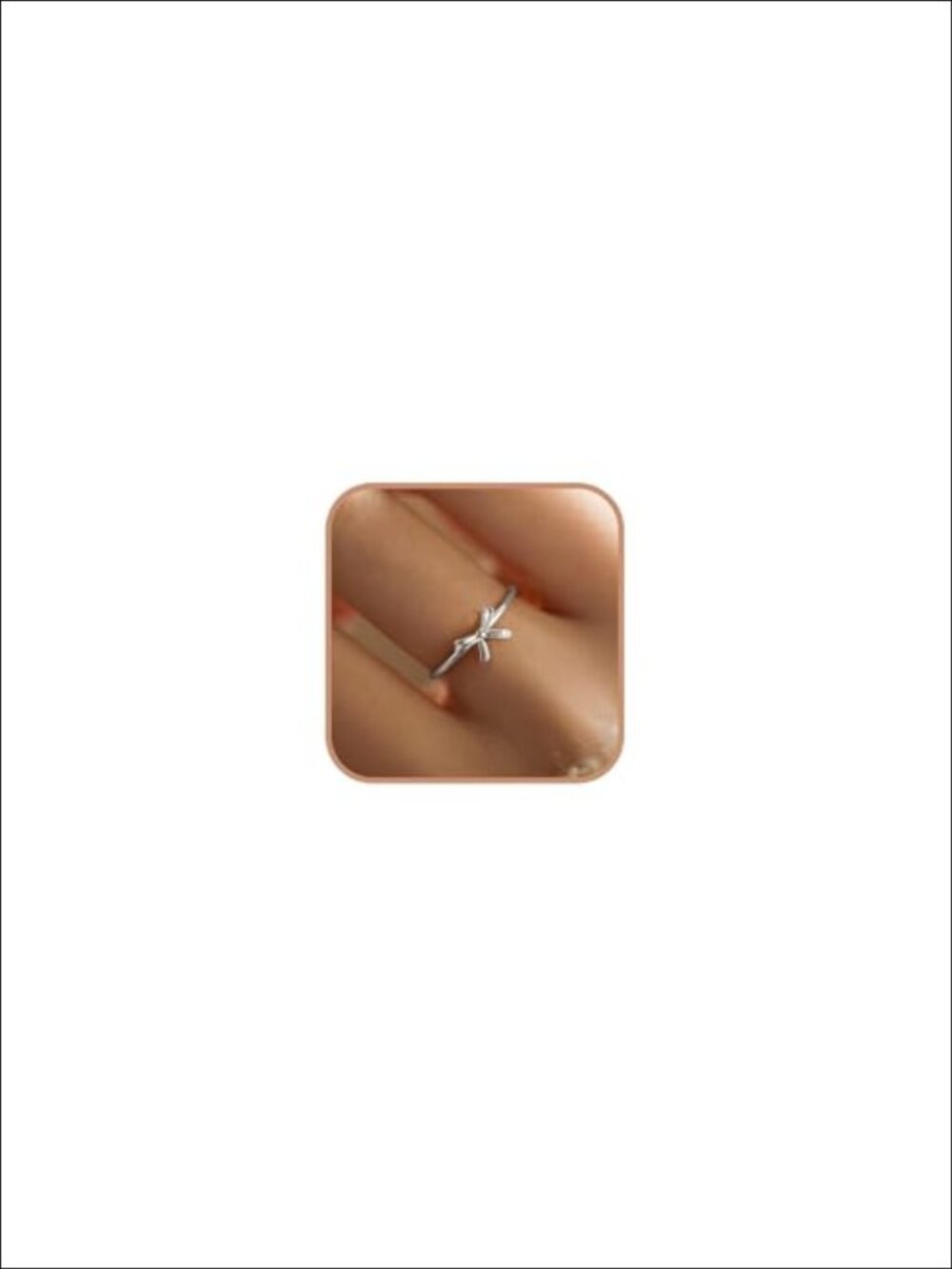 925 Sterling Silver Bow Ring 14k Gold Plated Adjustable